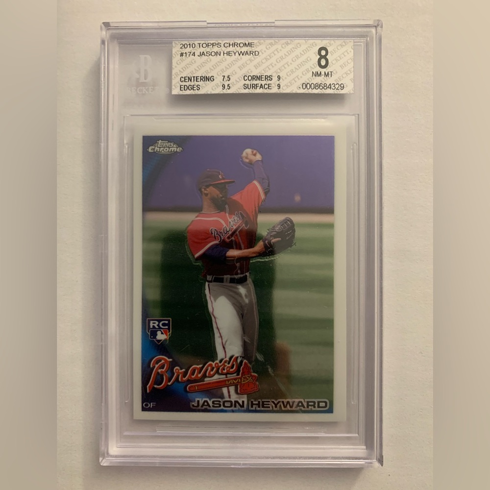 2010 Topps Chrome Jason Heyward RC #174 BGS 8 Braves